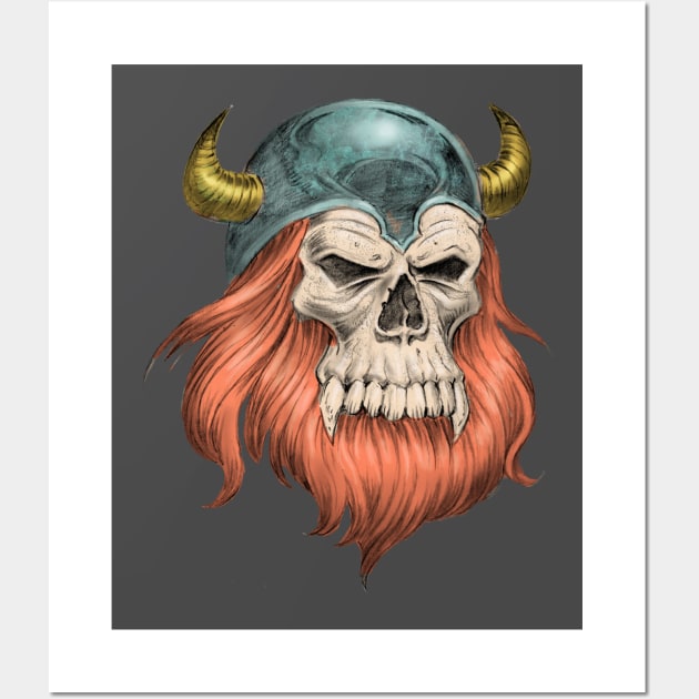 Viking Skull Wall Art by Paul_Abrams